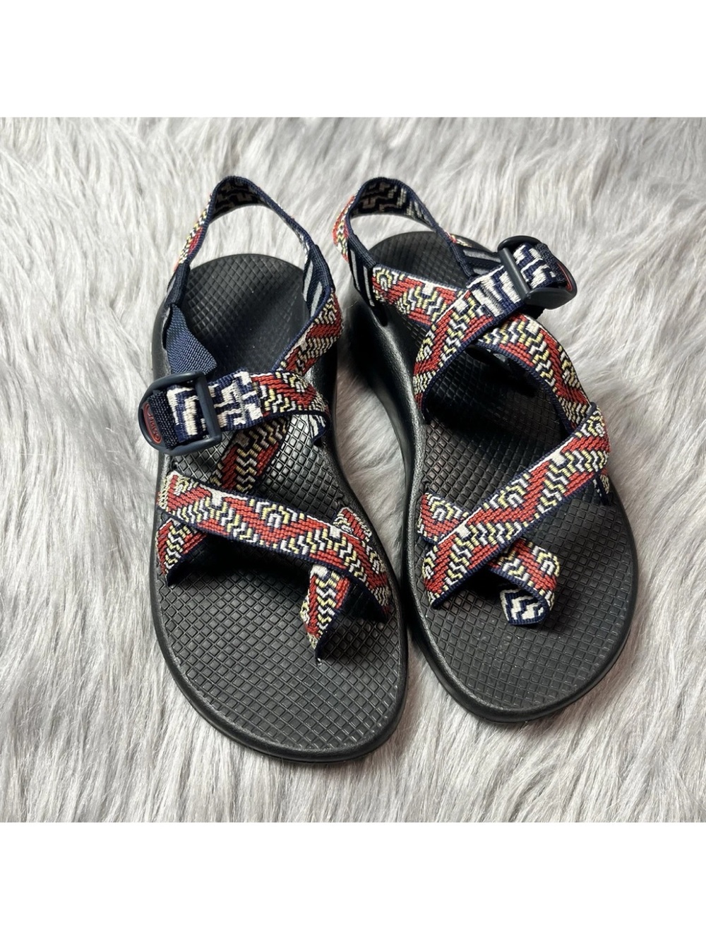Chaco Women’s Navy Multicolored Sandals Size 7